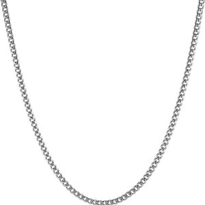 Cuban Chain for Men 3.5mm/5mm/7mm/9mm Stainless Steel Men's Gold Chain Silver Chain Diamond Cut Hip Hop Link Chains Necklace 16-30 Inch