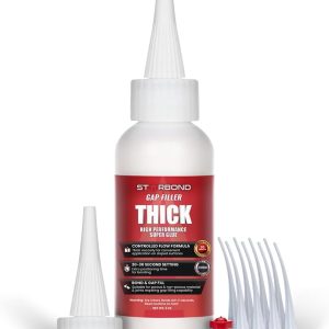 Premium Grade Cyanoacrylate (CA) Super Glue by STARBOND Gap Filler Thick 2000 CPS Viscosity Adhesive for Carpentry, Woodworking, Hobby Models, Archery Fletching (Thick, 2 Ounce)