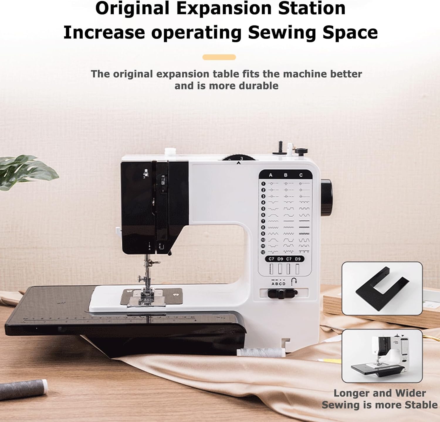 Sewing Machine, Mini Sewing Machine for Beginners and Kids, Portable Electric Sewing Machine, High-Low Speeds, 12 Stitches Adjustable Speed Speed with Foot Pedal(Newest Upgrade Version) - Image 3